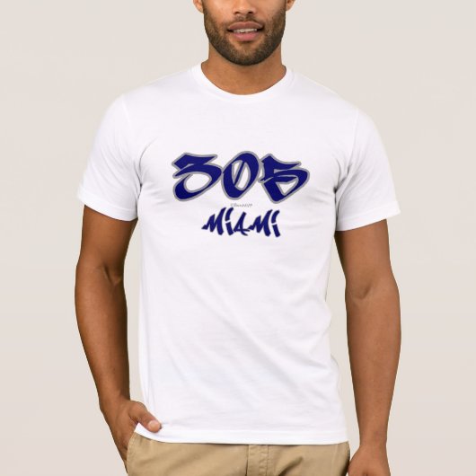 Repマイアミ(305) Tシャツ (正面)