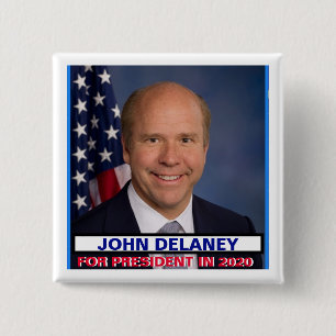 Rep. 大統領2020年のためのジョンDelaney 缶バッジ