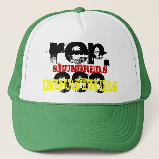 REP.808、8.HUNDRED.8の企業 キャップ (正面)