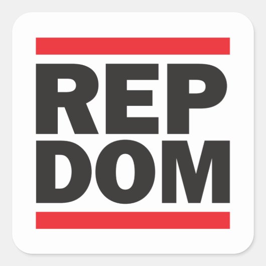 REP DOMスクエアステッカー スクエアシール (正面)