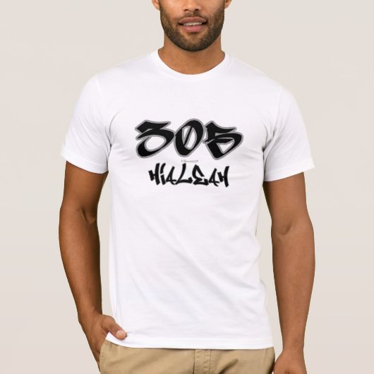 Rep Hialeah (305) Tシャツ (正面)