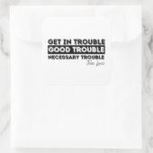 Rep John Lewis引用文 スクエアシール (バッグ)