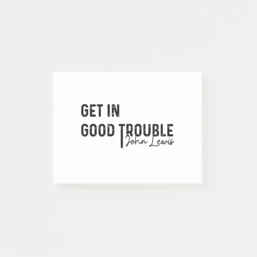 rep john lewis最も思い出に残る引用文、市民権 ポストイット (正面)