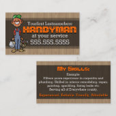 Repair.Black.AfroアメリカHandyman.Home 名刺 (正面/裏面)