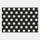 Repeat Businessロゴパターンホリデーリース ラッピングペーパーシート (正面)