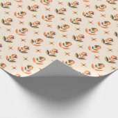 Repeating floral pattern on wrapping paper ラッピングペーパー (角)