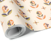 Repeating floral pattern on wrapping paper ラッピングペーパー (ロールコーナー)