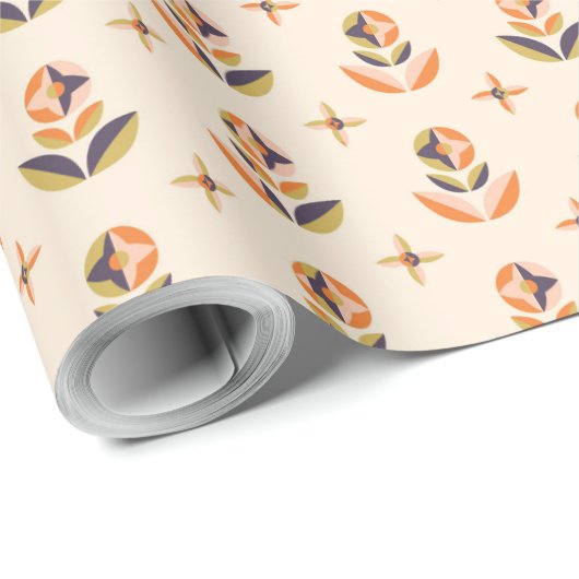 Repeating floral pattern on wrapping paper ラッピングペーパー (ロールコーナー)