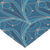 Repeating geometric Art Deco pattern ショートテーブルランナー (コーナー)