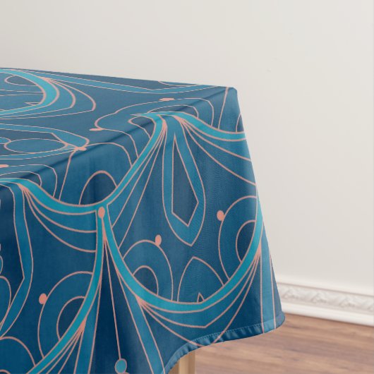 Repeating geometric Art Deco pattern テーブルクロス (インサイチュ)