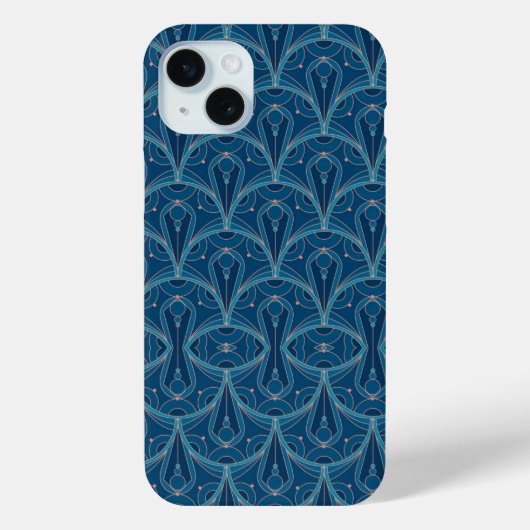 Repeating geometric Art Deco pattern Case-Mate iPhoneケース (裏面)
