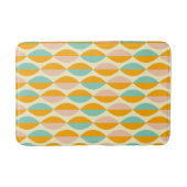 Repeating geometric pattern in beige background バスマット (正面)