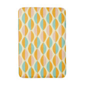 Repeating geometric pattern in beige background バスマット (正面縦)