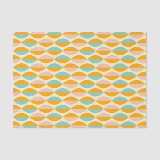Repeating geometric pattern in beige background 薄葉紙 (正面)