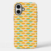 Repeating geometric pattern in beige background Case-Mate iPhoneケース (裏面)