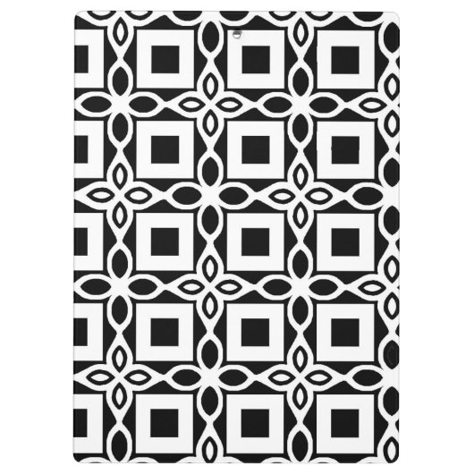 Repeating GEOMETRIC PATTERN in black and white クリップボード (裏面)