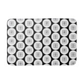 Repeating Logo or Image Pattern Branding Bath Mat バスマット (正面)