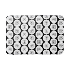 Repeating Logo or Image Pattern Branding Bath Mat バスマット