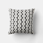 Repeating Logo or Image Pattern Throw Pillow クッション (裏面)