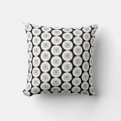 Repeating Logo or Image Pattern Throw Pillow クッション (正面)