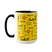 Repeating Words x 2 Plus Your Name Santa Fe NM Cup