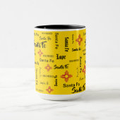 Repeating Words x 2 Plus Your Name Santa Fe NM Cup マグカップ (中央)