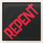 REPENTガラスコースター ガラスコースター (正面)
