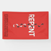 REPENTフットプリントクロス 横断幕 (横)