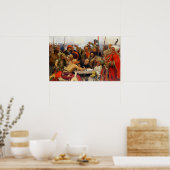 Repin – ザポロザンスはスルタンMahmud IV 1に対応 ポスター (キッチン)