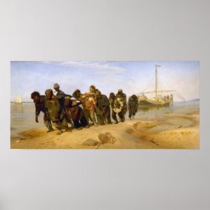 Repin - Barge Haulers On Volga ポスター