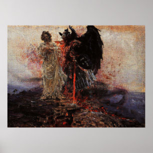 Repin - Follow Me Satan 1895 ポスター