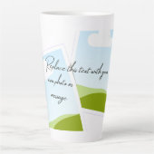 Replace This Text With Your Own Photo or Message カフェラテマグ (正面)