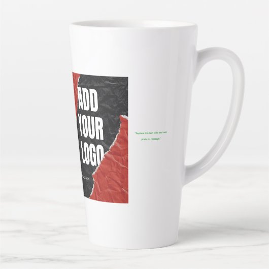 Replace this text with your own photo or message カフェラテマグ (右)