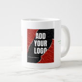 Replace this text with your own photo or message ジャンボコーヒーマグカップ (正面右)