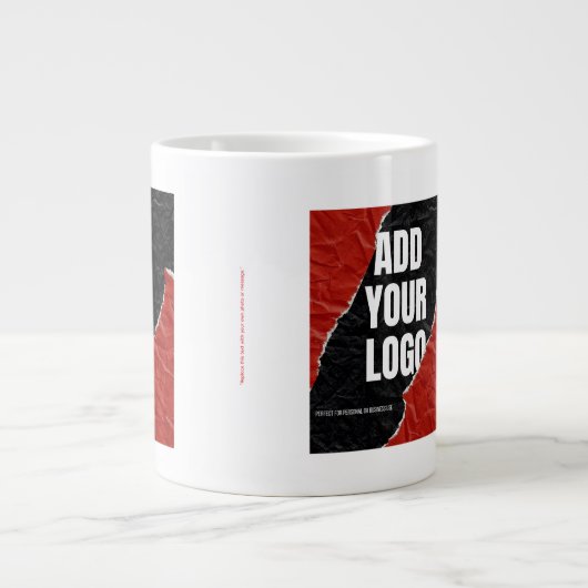 Replace this text with your own photo or message ジャンボコーヒーマグカップ (正面)