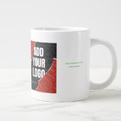 Replace this text with your own photo or message ジャンボコーヒーマグカップ (右)