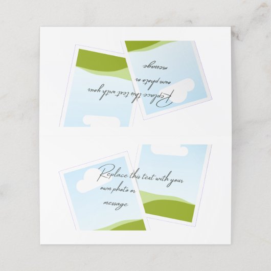 Replace This Text With Your Own Photo or Message ロイヤリティカード (外部開封)
