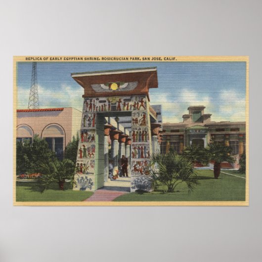 Replica of Egyptian Shrine, Rosicrucian Park ポスター (正面)