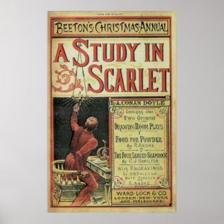 REPLICA Poster of the First Sherlock Holmes Story ポスター