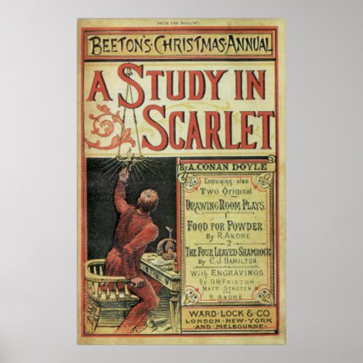 REPLICA Poster of the First Sherlock Holmes Story ポスター (正面)