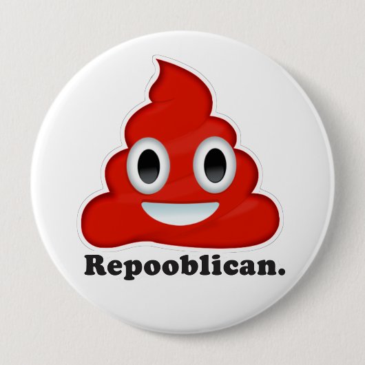 Repooblican Emoji 缶バッジ (正面)