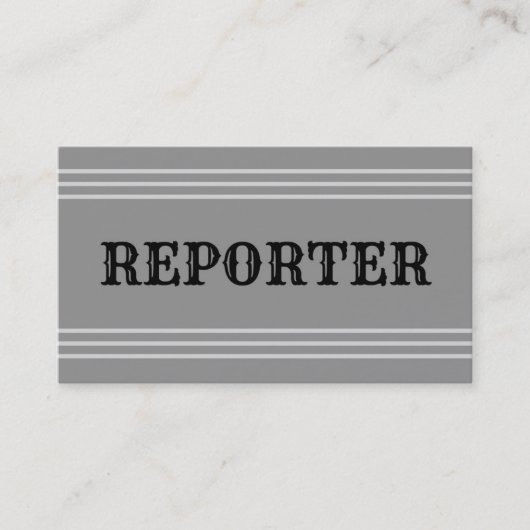 Reporter名刺 名刺 (正面)