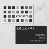 REPORTER (モダン正方形) 名刺 (正面/裏面)