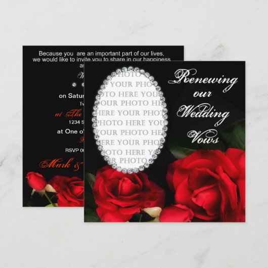 REPORTING 結婚's Vows -招待状- Oval Photo 招待状 (正面/裏面)