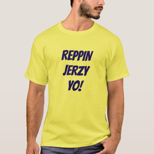 Reppin Jerzy YoメンズTシャツ Tシャツ (正面)