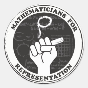 Representationステッカーの数学者 ラウンドシール