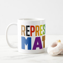 Representation Matters レインボーダイバーシティ コーヒーマグカップ