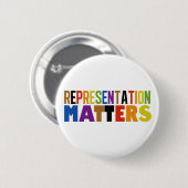Representation Matters レインボーダイバーシティ 缶バッジ (正面&裏面)