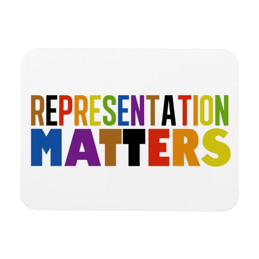 Representation Matters レインボー・ダイバーシティカード マグネット (横)