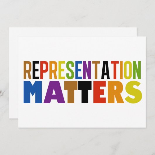 Representation Matters Rainbow Diversity Card (正面/裏面)
